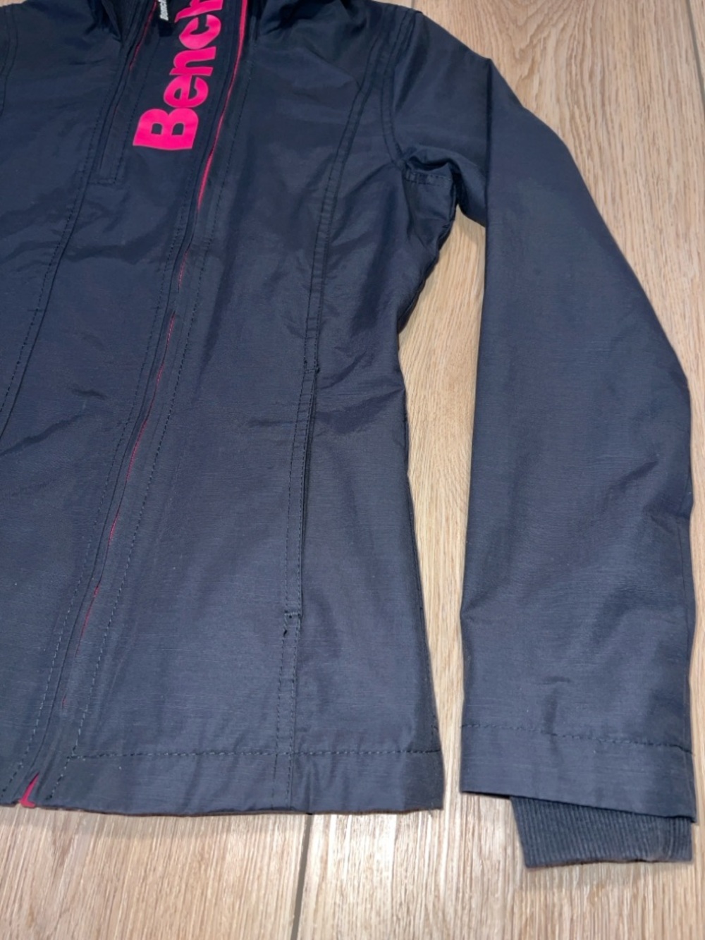 Bench Black Double Zip Hooded Rain Jacket - Picture 5 of 16